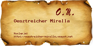 Oesztreicher Mirella névjegykártya